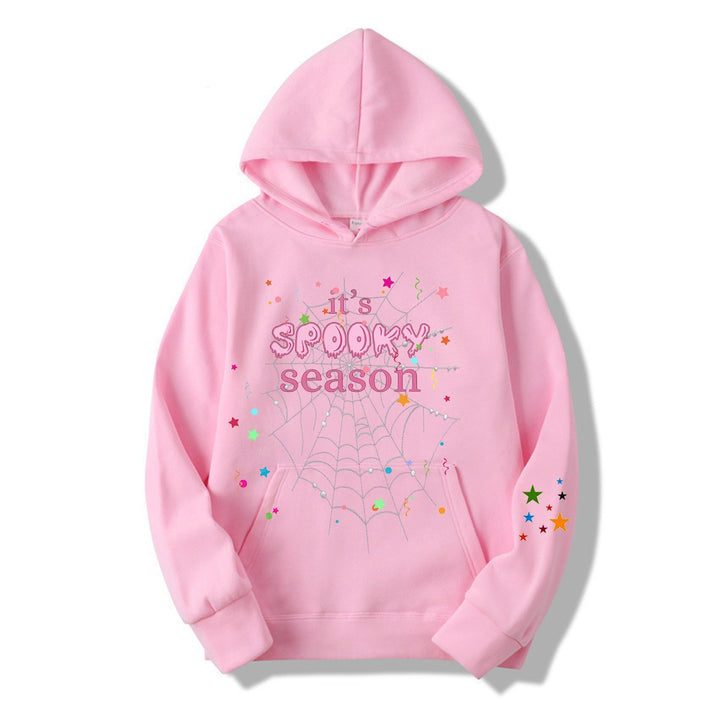 Kvinnor mysig hoodie med grafisk Halloween-design Mirla-Eva Jonsson