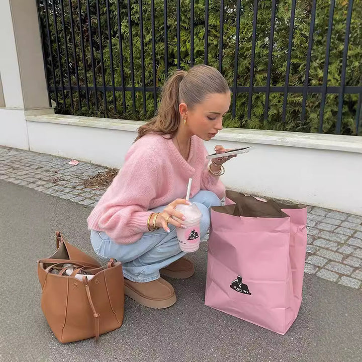 Kvinnor mysig kofta med ballongärmar Mirla-Eva Jonsson
