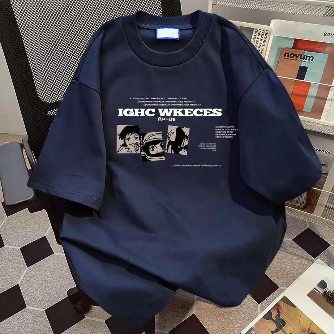 Kvinnor oversized grafisk T-shirt Mirla-Eva Jonsson