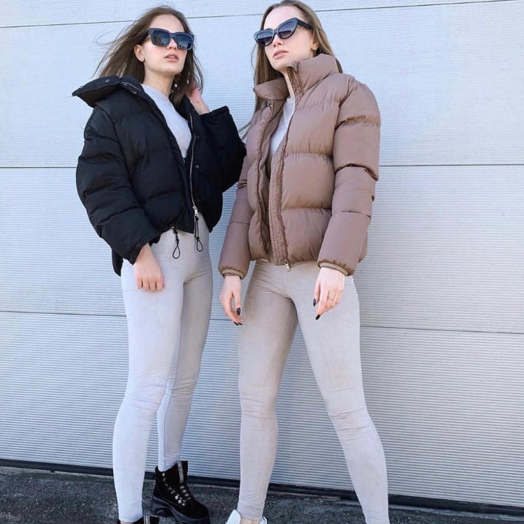 Kvinnor quiltad vinterjacka med hög krage Mirla-Eva Jonsson