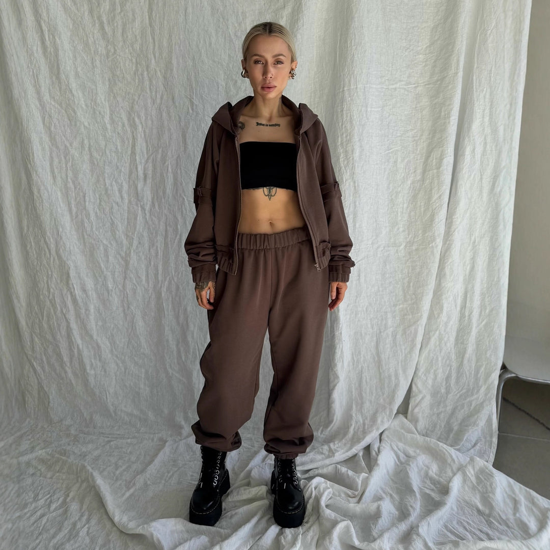 Kvinnor sportig hoodtröja med lös passform Mirla-Eva Jonsson