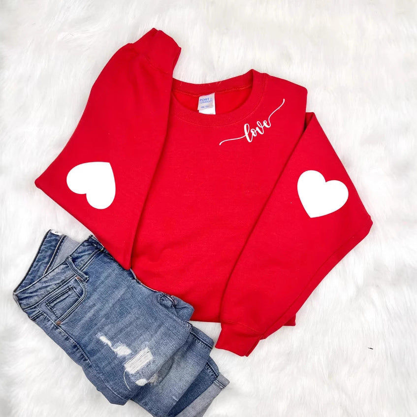 Kvinnor sweatshirt med hjärtformad design och avslappnad passform Mirla-Eva Jonsson