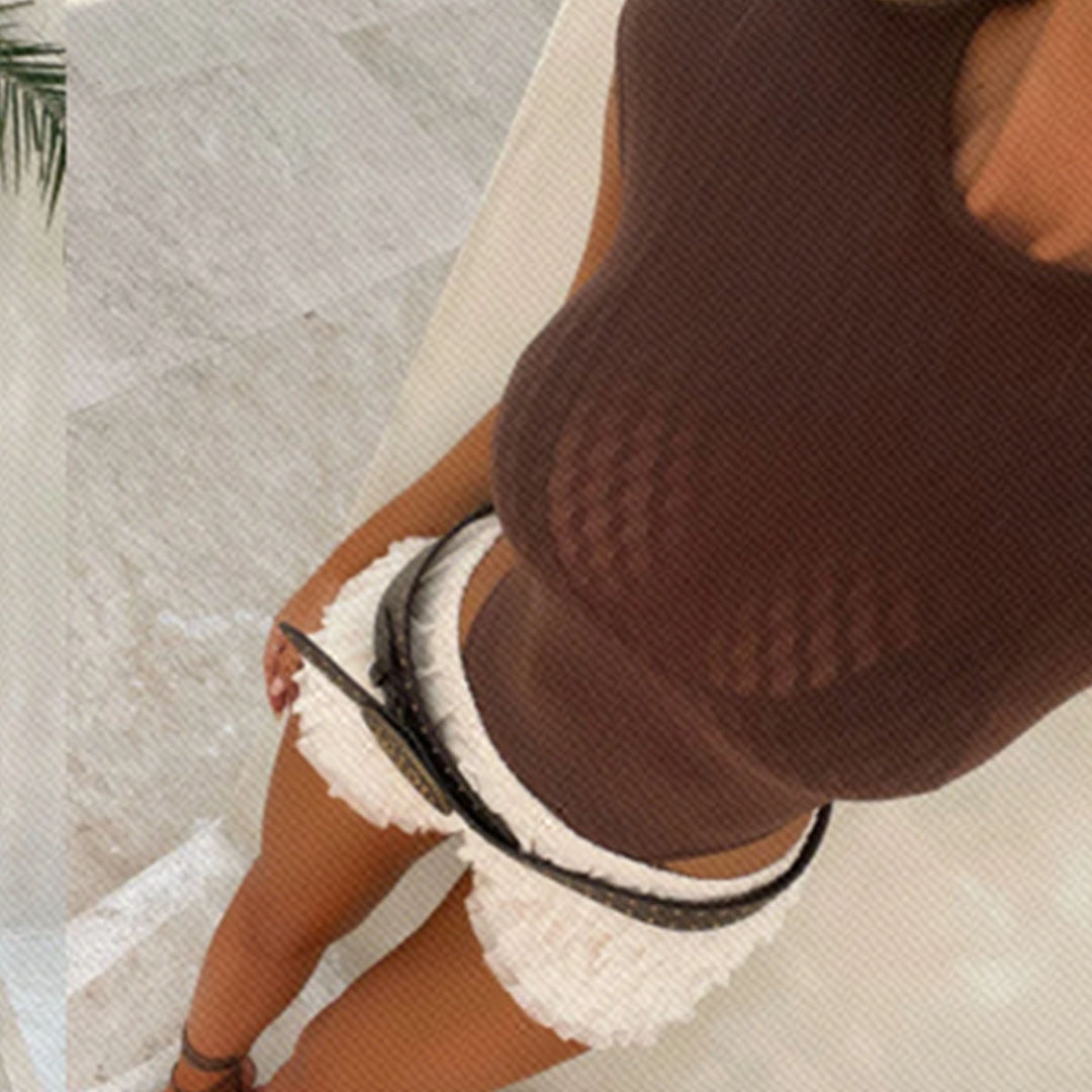 Kvinnor ventilerat crop-top med eleganta nätstrukturer Mirla-Eva Jonsson
