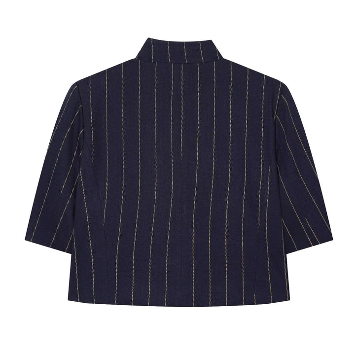 Kvinnor vid hög midjebukser med elegant stripemønster og komfortabel fall Mirla-Eva Jonsson