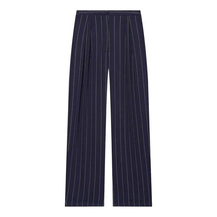 Kvinnor vid hög midjebukser med elegant stripemønster og komfortabel fall Mirla-Eva Jonsson