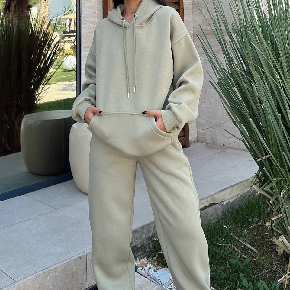 Kvinnors Bekväma Oversized Fleece Hoodie Mirla-Eva Jonsson