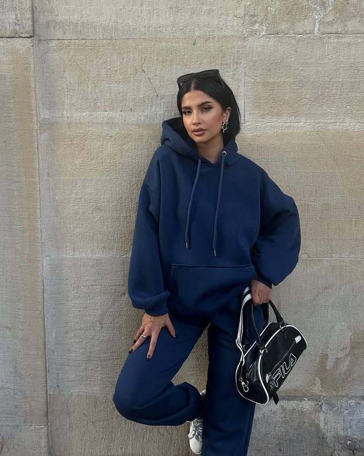Kvinnors Bekväma Oversized Fleece Hoodie Mirla-Eva Jonsson