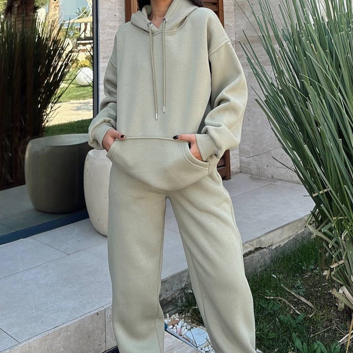 Kvinnors Bekväma Oversized Fleece Hoodie Mirla-Eva Jonsson