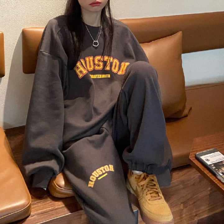 Kvinnors Bekväma Oversized Tröja-byxa Kombination Mirla-Eva Jonsson