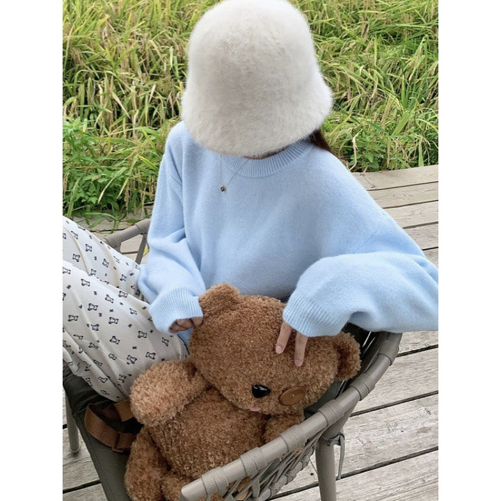 Kvinnors Bekväma Stickade Tröja med Oversized Snitt Mirla-Eva Jonsson