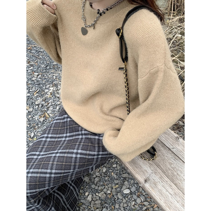 Kvinnors Bekväma Stickade Tröja med Oversized Snitt Mirla-Eva Jonsson