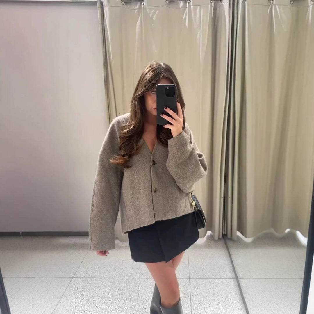 Kvinnors Bekväma och Enkla Blazer Jacka Mirla-Eva Jonsson