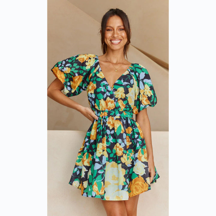 Kvinnors Blommig Klänning Mirla-Eva Jonsson