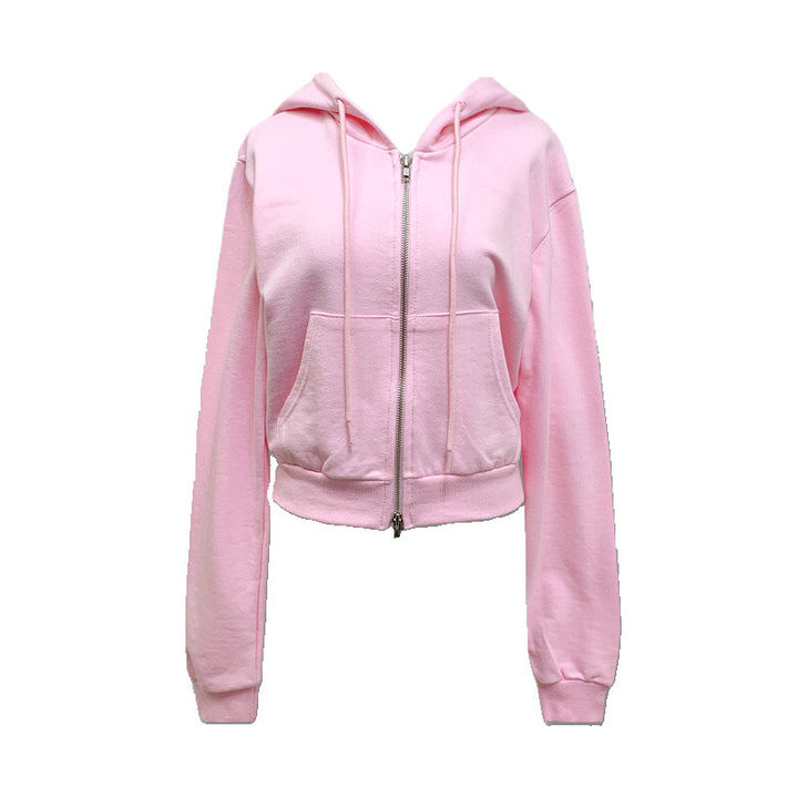 Kvinnors Crop Hoodie och Vida Ben Joggingbyxor Set Mirla-Eva Jonsson