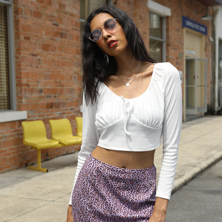 Kvinnors Crop Top med Fickor Mirla-Eva Jonsson