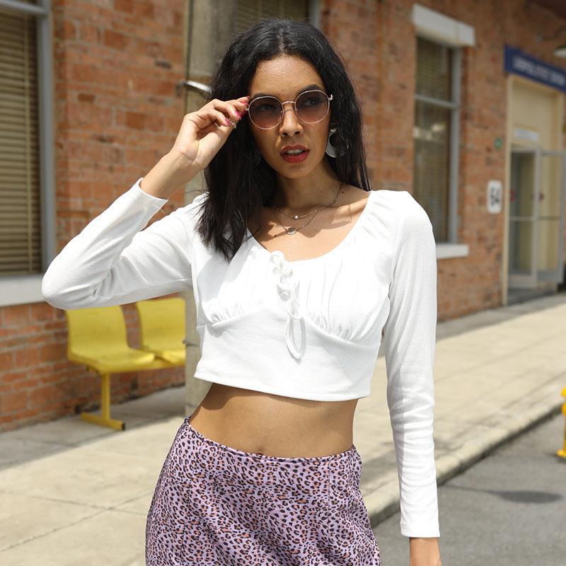 Kvinnors Crop Top med Fickor Mirla-Eva Jonsson