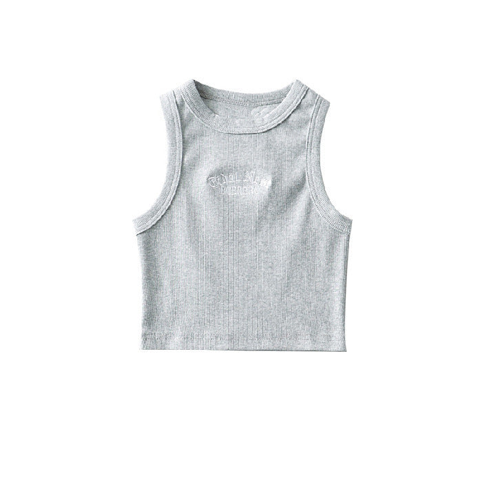 Kvinnors Crop Top med Hög Krage och Subtil Logotyp Mirla-Eva Jonsson