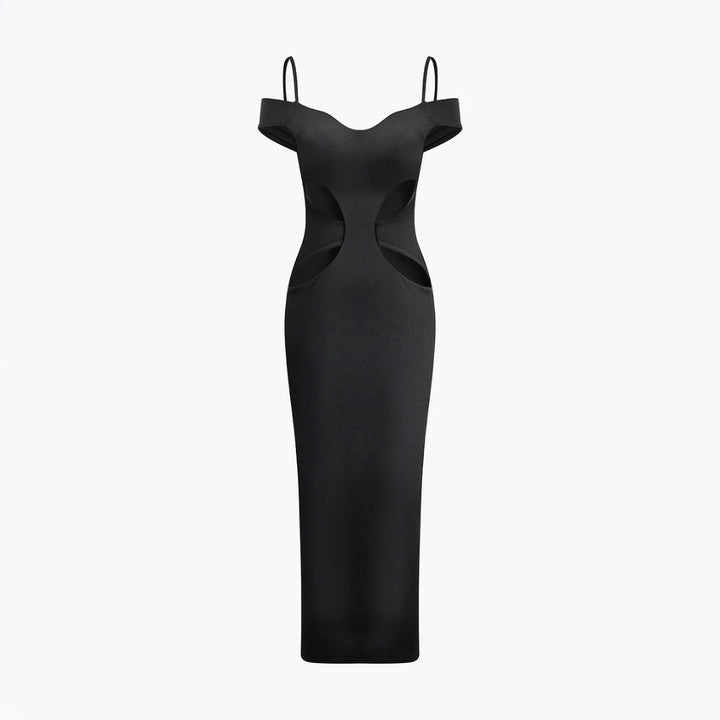 Kvinnors Cut-Out Maxi Klänning med Axel Detaljer Mirla-Eva Jonsson