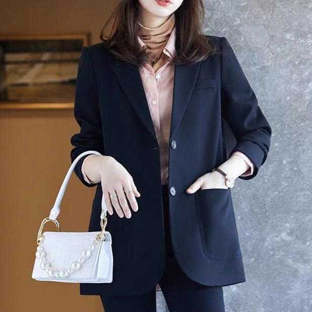 Kvinnors Elegant Blazer Jacka med Fickor Mirla-Eva Jonsson