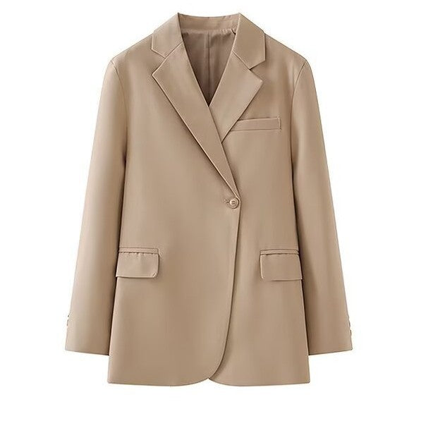 Kvinnors Elegant Blazer Jacka med Modern Snitt och Praktiska Fickor Mirla-Eva Jonsson