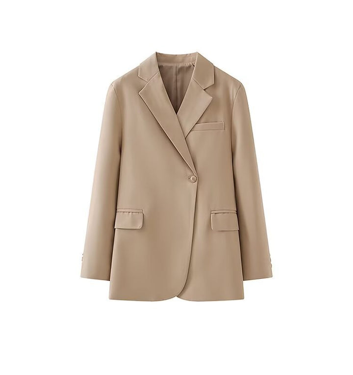 Kvinnors Elegant Blazer Jacka med Modern Snitt och Praktiska Fickor Mirla-Eva Jonsson