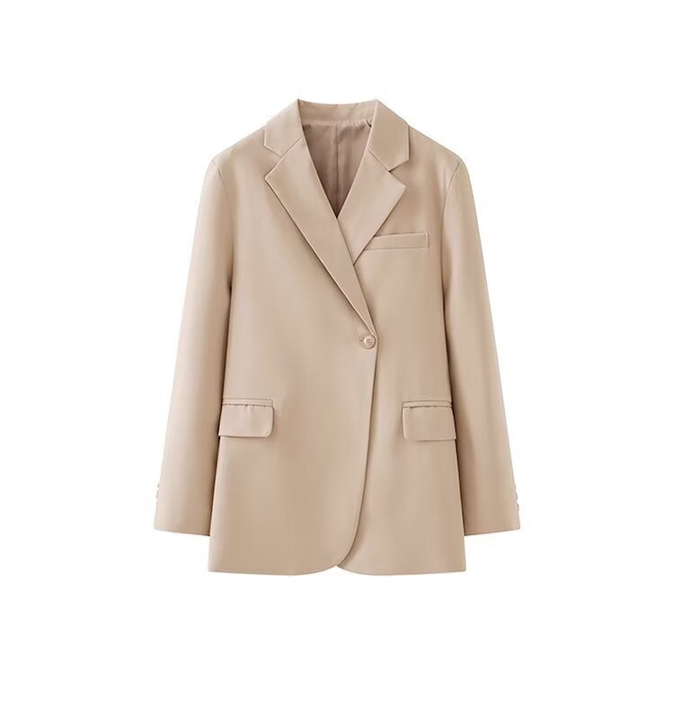 Kvinnors Elegant Blazer Jacka med Modern Snitt och Praktiska Fickor Mirla-Eva Jonsson