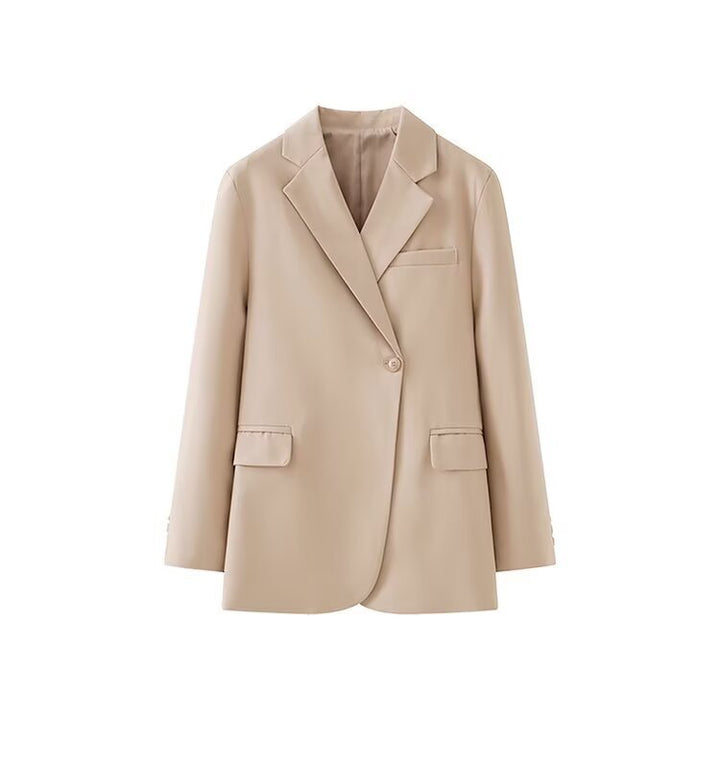 Kvinnors Elegant Blazer Jacka med Modern Snitt och Praktiska Fickor Mirla-Eva Jonsson