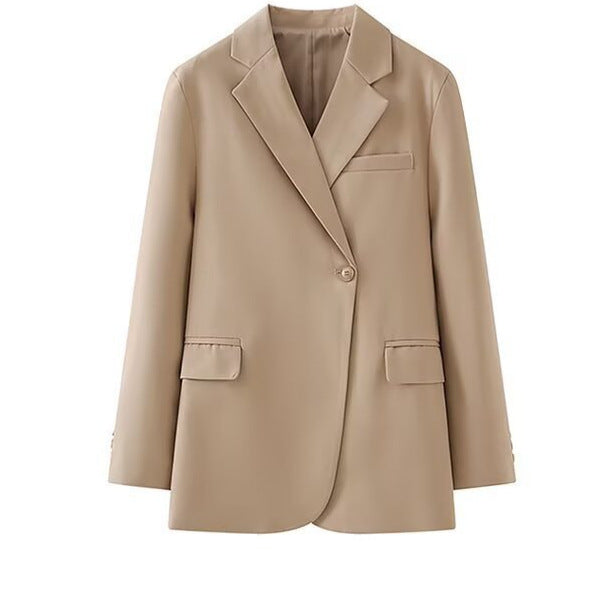 Kvinnors Elegant Blazer Jacka med Modern Snitt och Praktiska Fickor Mirla-Eva Jonsson