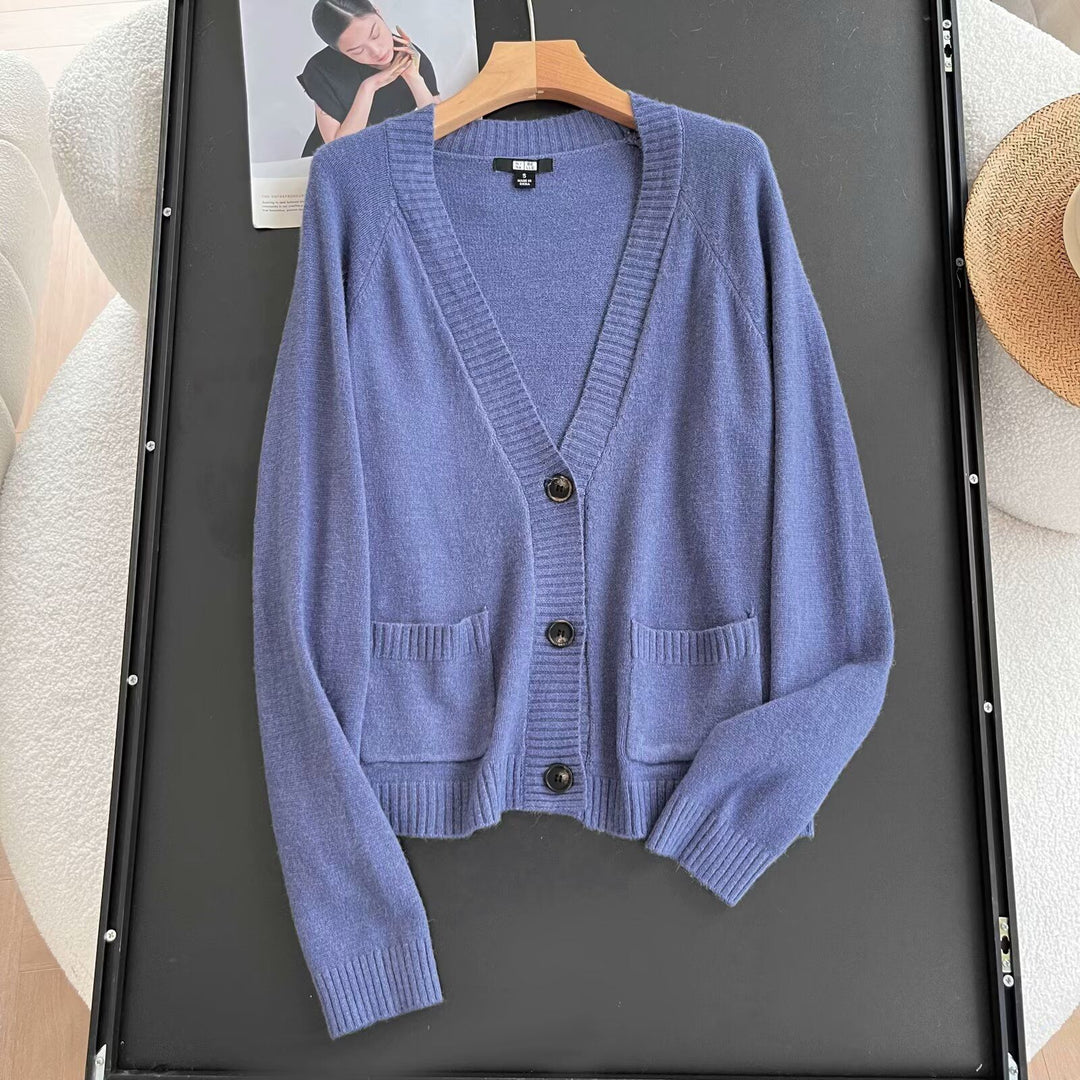 Kvinnors Elegant K cardigan med Praktiska Fickor Mirla-Eva Jonsson