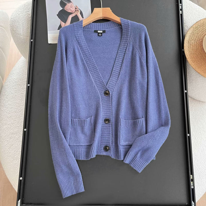 Kvinnors Elegant K cardigan med Praktiska Fickor Mirla-Eva Jonsson