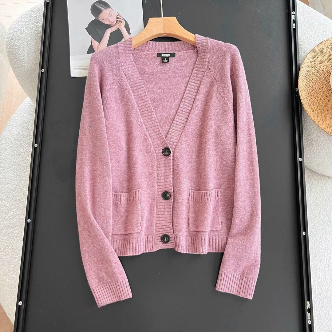 Kvinnors Elegant K cardigan med Praktiska Fickor Mirla-Eva Jonsson