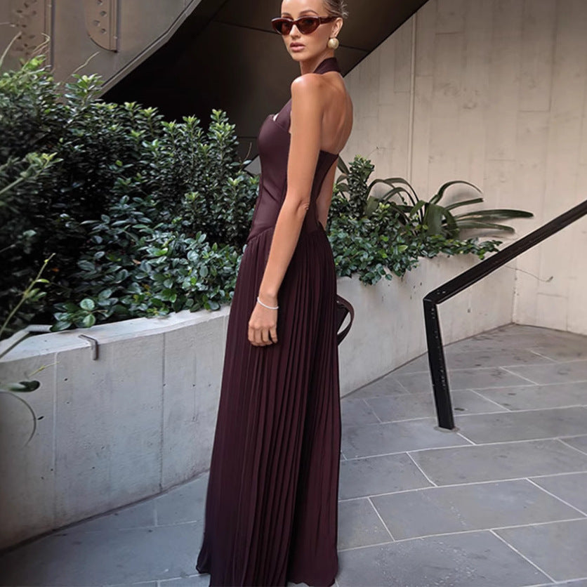 Kvinnors Elegant Maxi Klänning med Chic Rem Design Mirla-Eva Jonsson