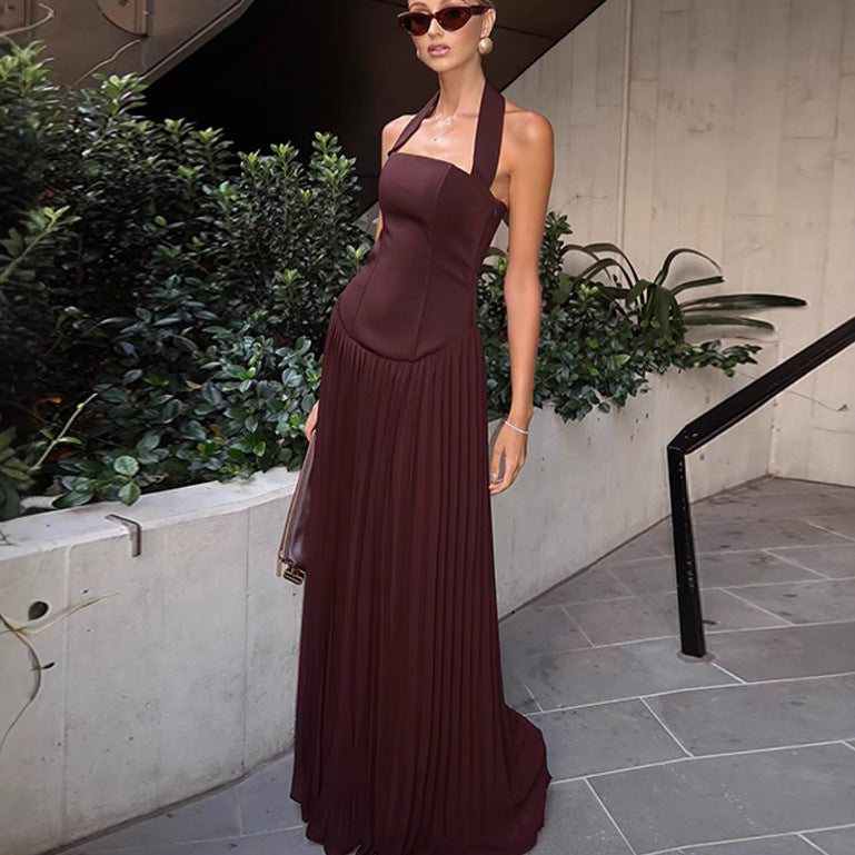 Kvinnors Elegant Maxi Klänning med Chic Rem Design Mirla-Eva Jonsson