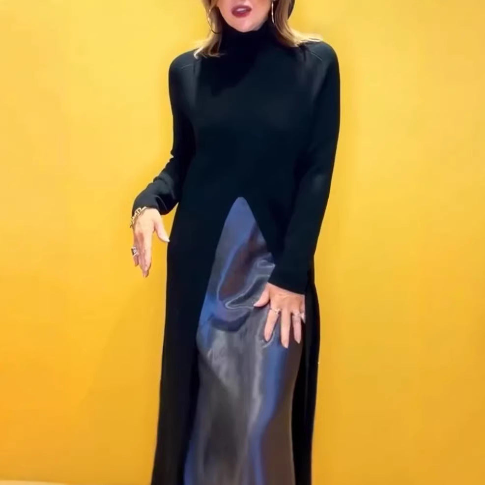 Kvinnors Elegant Maxi Klänning med Förtjust Sido Sprund Mirla-Eva Jonsson