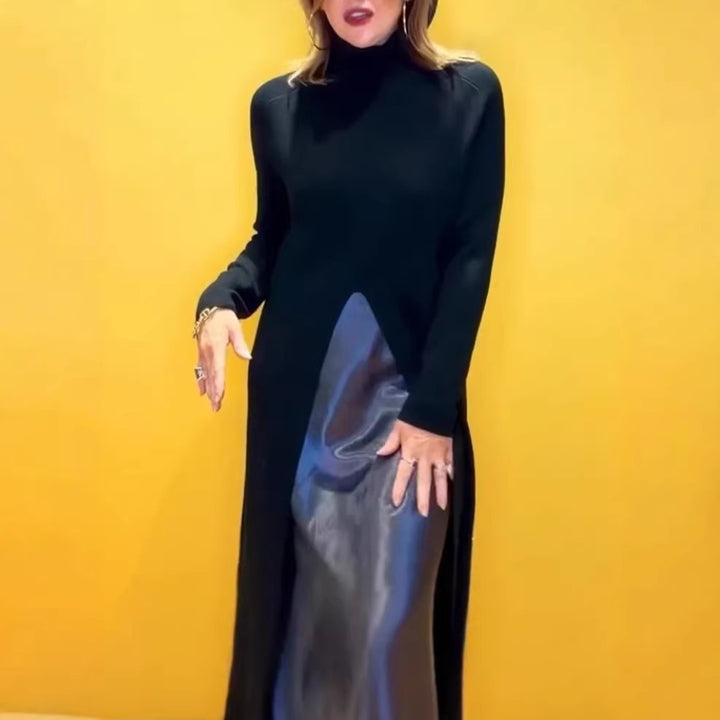 Kvinnors Elegant Maxi Klänning med Förtjust Sido Sprund Mirla-Eva Jonsson