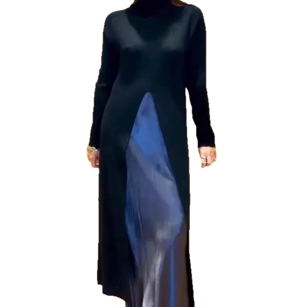 Kvinnors Elegant Maxi Klänning med Förtjust Sido Sprund Mirla-Eva Jonsson
