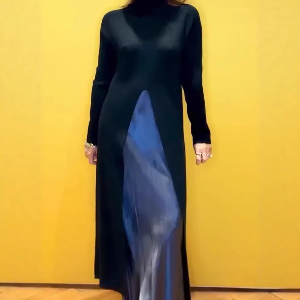 Kvinnors Elegant Maxi Klänning med Förtjust Sido Sprund Mirla-Eva Jonsson