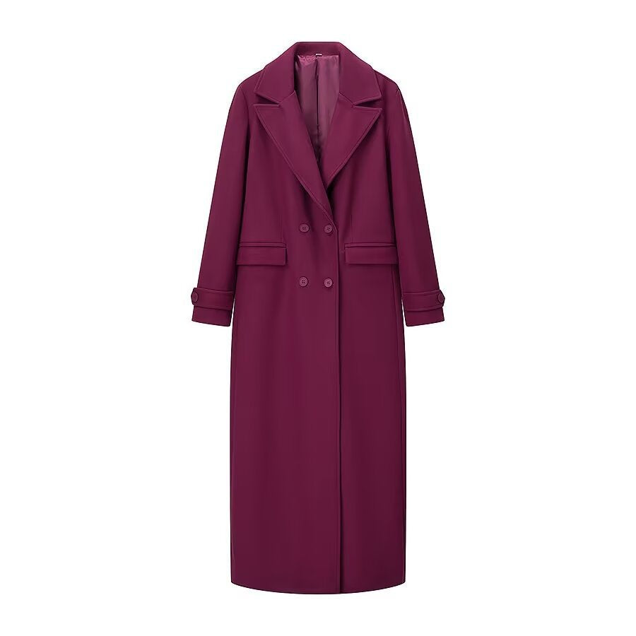 Kvinnors Elegant Trench Coat med Dubbelknäppt Design Mirla-Eva Jonsson