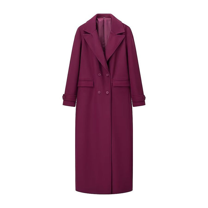 Kvinnors Elegant Trench Coat med Dubbelknäppt Design Mirla-Eva Jonsson