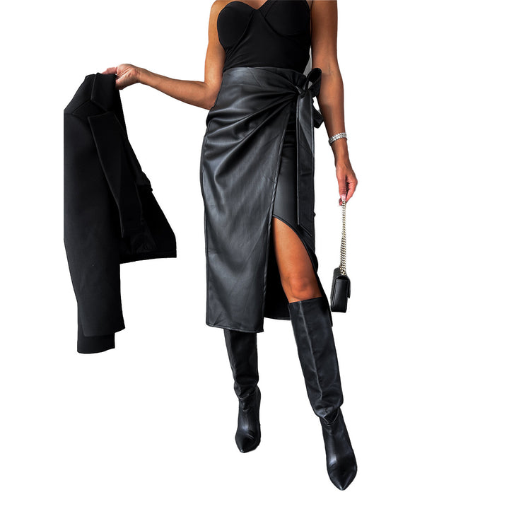 Kvinnors Elegant Wrap Kjol med Hög Slits Mirla-Eva Jonsson