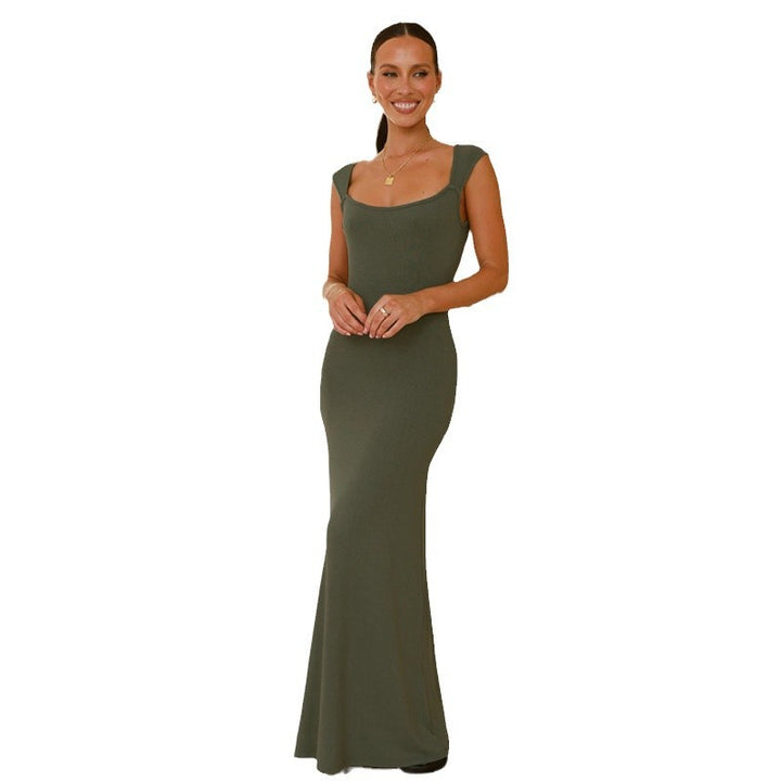 Kvinnors Elegant och Fitted Maxi Klänning-Eva Jonsson