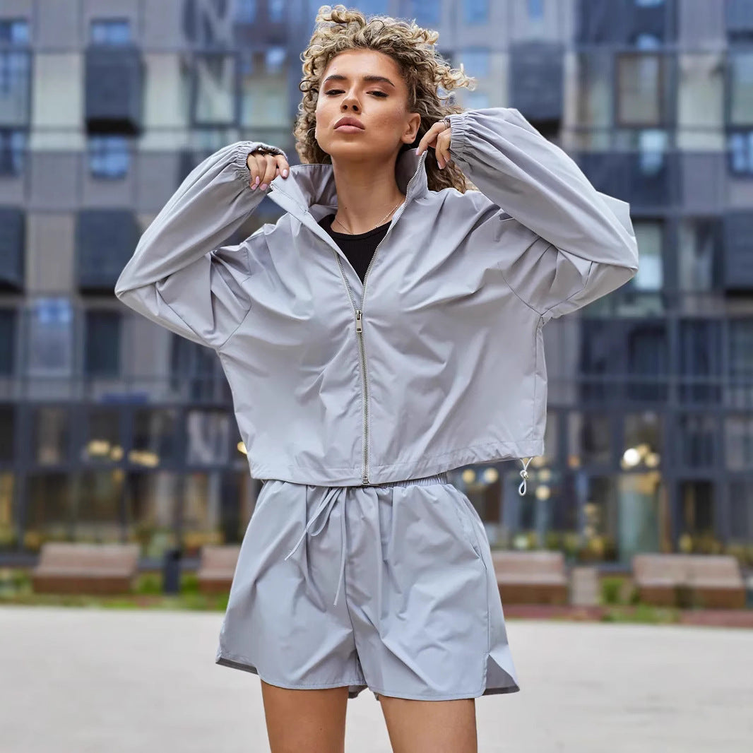 Kvinnors Funktionell Jacka och Shorts Set Mirla-Eva Jonsson