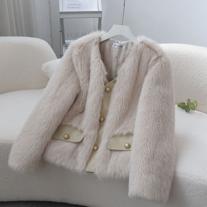 Kvinnors Fuzzy Fur Jacka Mirla-Eva Jonsson