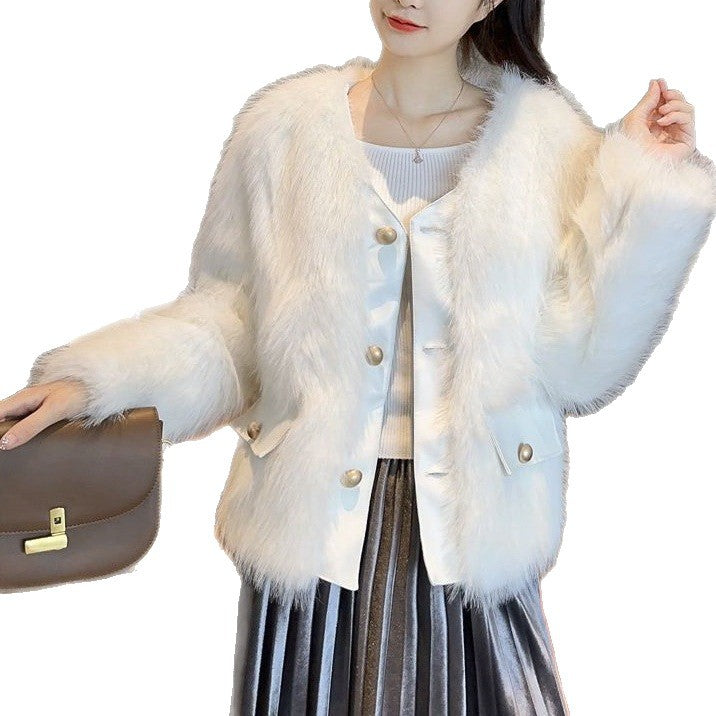 Kvinnors Fuzzy Fur Jacka Mirla-Eva Jonsson