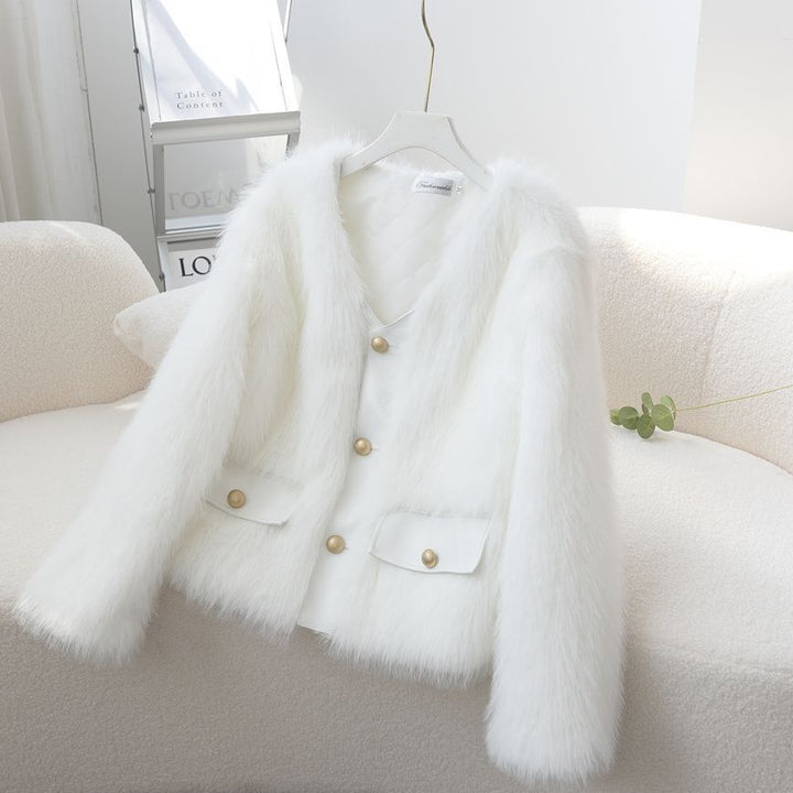 Kvinnors Fuzzy Fur Jacka Mirla-Eva Jonsson