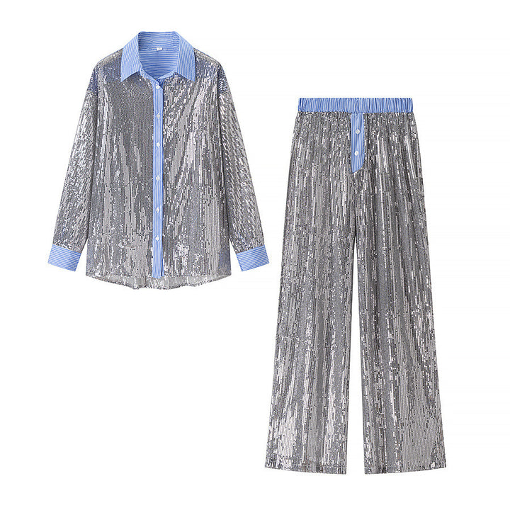 Kvinnors Glamorous Pyjamasset med Paljetter Mirla-Eva Jonsson