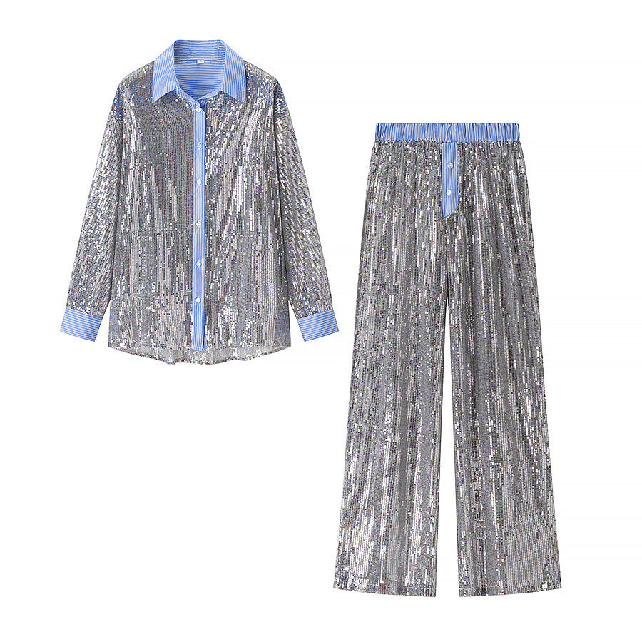 Kvinnors Glamorous Pyjamasset med Paljetter Mirla-Eva Jonsson
