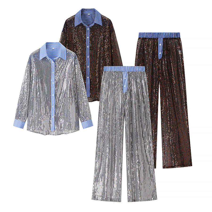 Kvinnors Glamorous Pyjamasset med Paljetter Mirla-Eva Jonsson