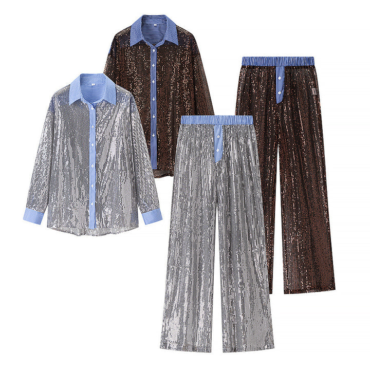 Kvinnors Glamorous Pyjamasset med Paljetter Mirla-Eva Jonsson
