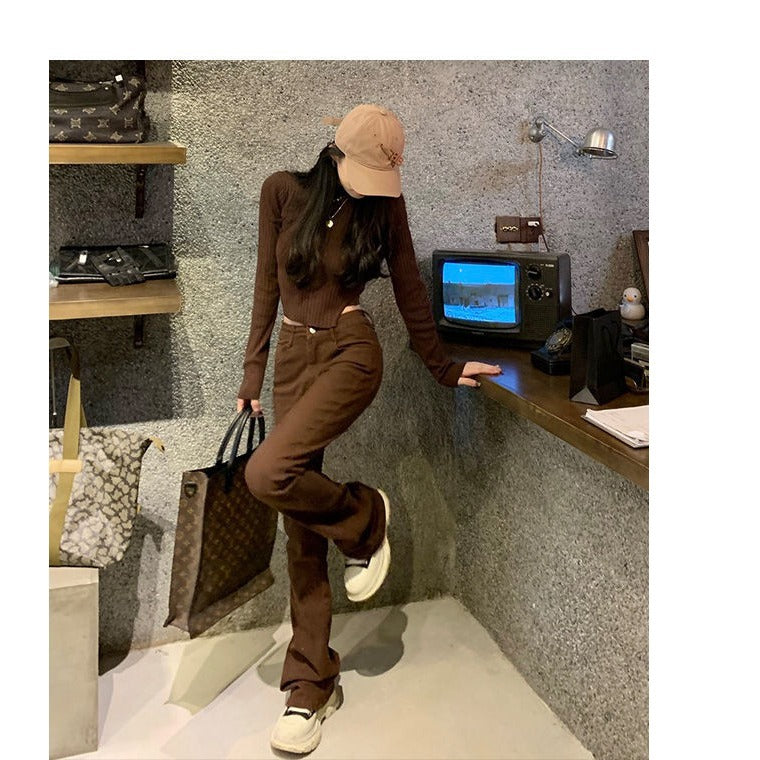 Kvinnors Högmidjade Slim Fit Jeans Mirla-Eva Jonsson